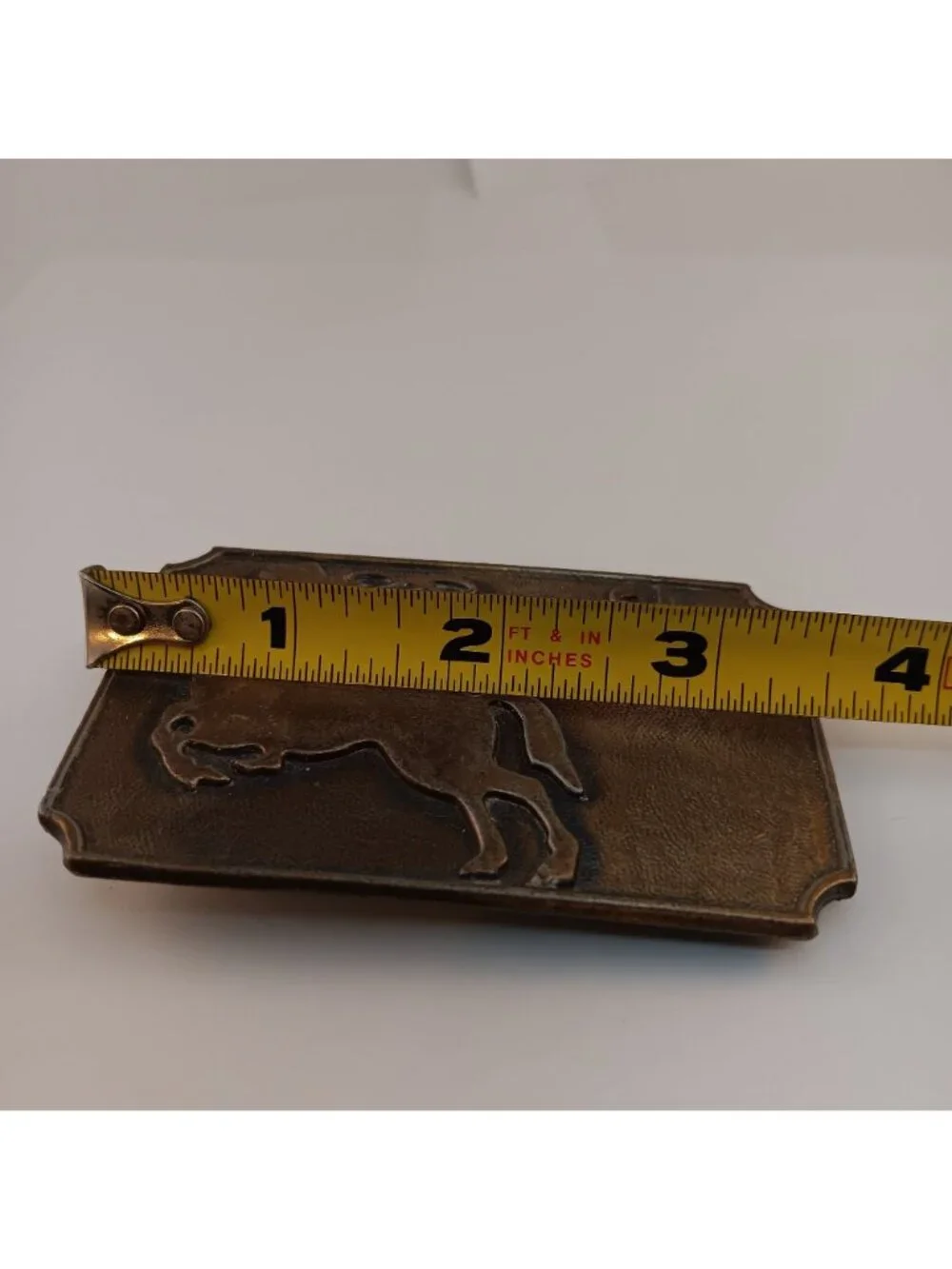 Vintage El Charro Tequila Belt Buckle Metal Bronco Embossed Design Product Of Me